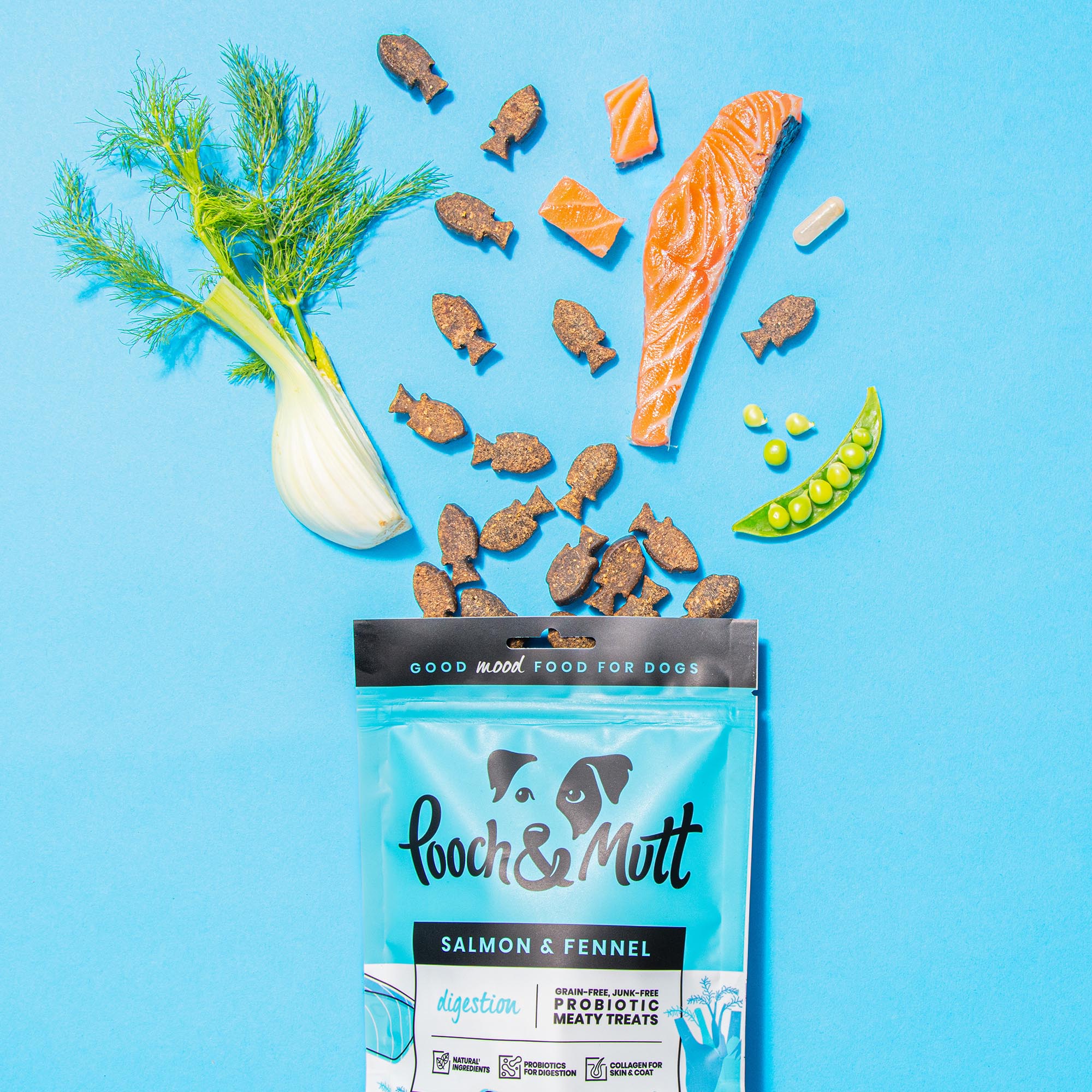 Health Digestion Probiotic Fish Treats Pooch Mutt